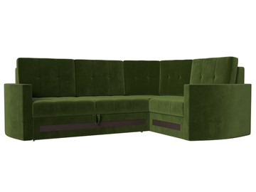 Угловой диван Белла, Зеленый (Микровельвет) в Тамбове