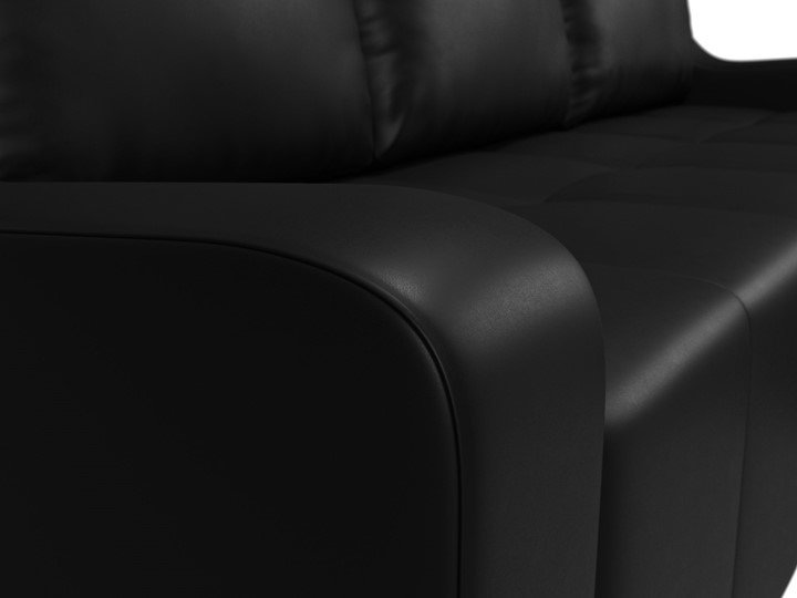 Угловой диван для гостиной Элида, Черный (экокожа) в Тамбове - изображение 4