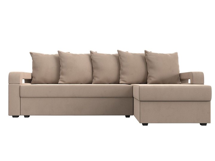 Угловой диван с оттоманкой Гермес Лайт, Бежевый (Велюр) в Тамбове - изображение 8
