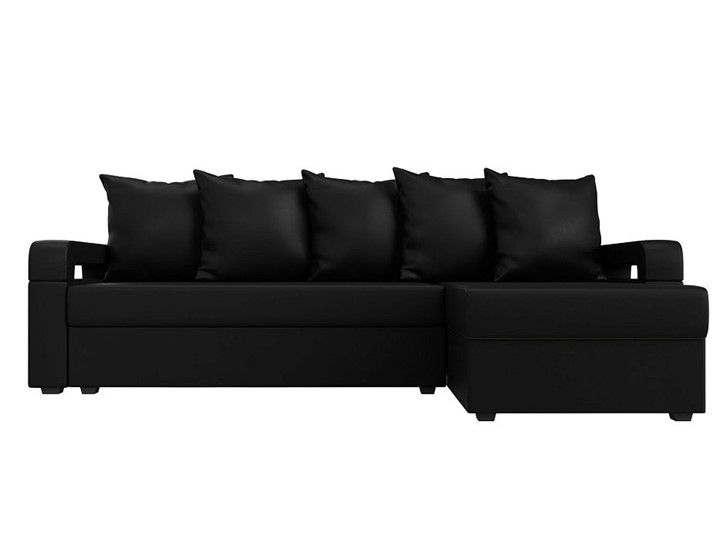 Угловой раскладной диван Гермес Лайт, Черный (экокожа) в Тамбове - изображение 8