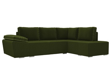 Угловой диван для гостиной Хавьер, Зеленый (микровельвет) в Тамбове