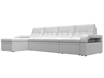 Угловой раскладной диван Лига-035 Лонг, Белый (Экокожа) в Тамбове