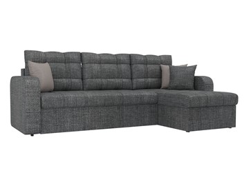 Угловой диван с оттоманкой Ливерпуль, Серый (рогожка) в Тамбове