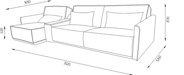 Угловой диван Лофт (НПБ) в Тамбове - предосмотр 3