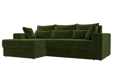 Угловой диван для гостиной Майами, Зеленый (микровельвет) в Тамбове