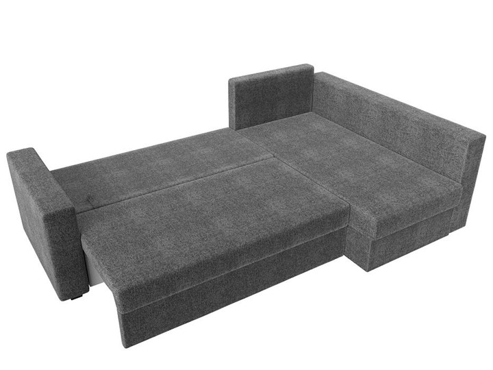 Угловой раскладной диван Мансберг, Серый (Рогожка) в Тамбове - изображение 2