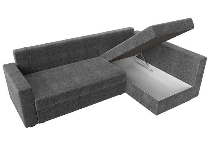 Угловой раскладной диван Мансберг, Серый (Рогожка) в Тамбове - изображение 3