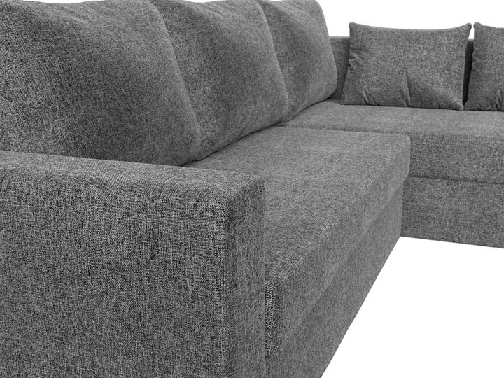 Угловой раскладной диван Мансберг, Серый (Рогожка) в Тамбове - изображение 6