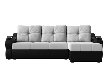 Угловой диван Меркурий, Белый/черный (экокожа) в Тамбове - предосмотр 1