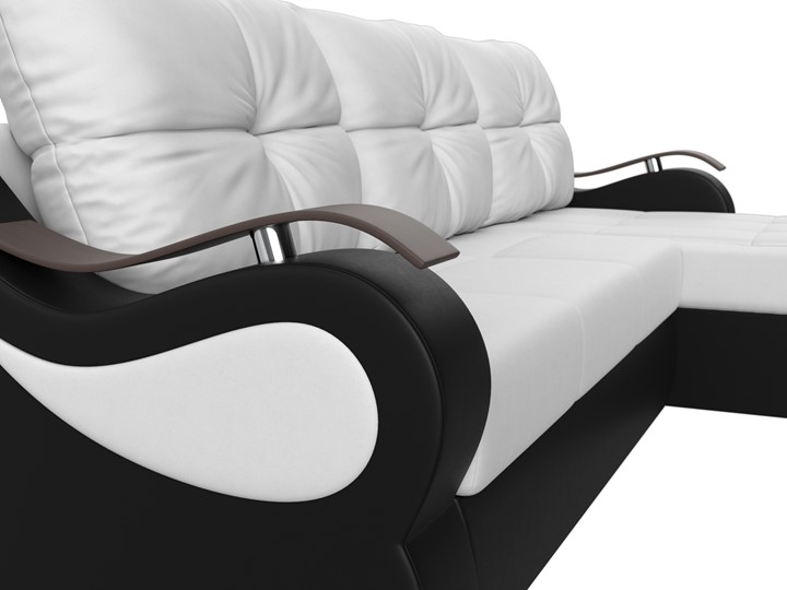 Угловой диван Меркурий, Белый/черный (экокожа) в Тамбове - изображение 3