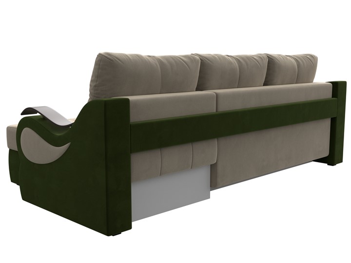 Угловой диван Меркурий, Бежевый/зеленый (вельвет) в Тамбове - изображение 7