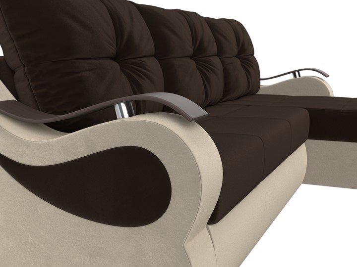 Угловой диван Меркурий, Коричневый/бежевый (вельвет) в Тамбове - изображение 3