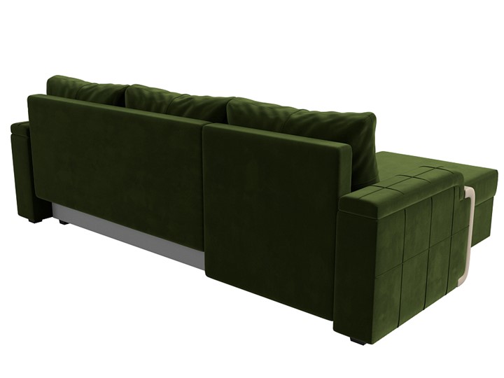 Угловой раскладной диван Николь лайт, Зеленый/Бежевый (микровельвет/экокожа) в Тамбове - изображение 8