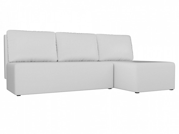 Угловой диван Поло, Белый (экокожа) в Тамбове - изображение
