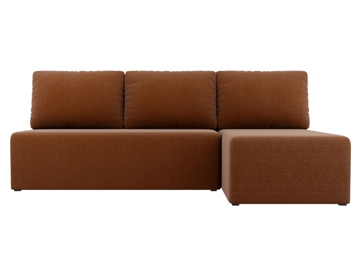 Угловой диван Поло, Коричневый (рогожка) в Тамбове - изображение 1