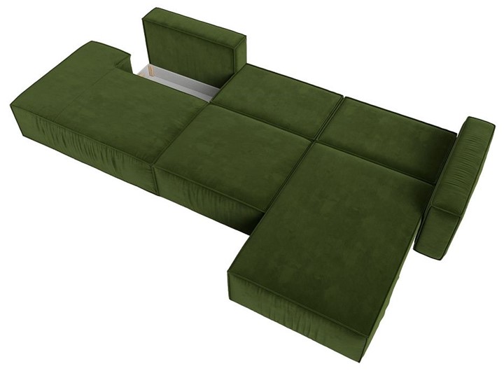Угловой диван Прага Модерн лонг, Зеленый (микровельвет) в Тамбове - изображение 2