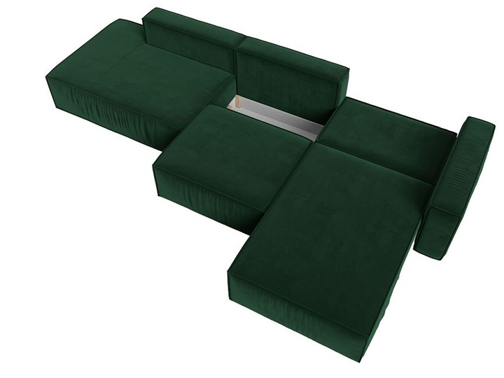 Угловой диван Прага Модерн лонг, Зеленый (Велюр) в Тамбове - изображение 1