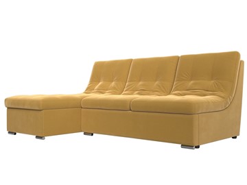 Угловой диван Релакс, желтый (микровельвет) в Тамбове