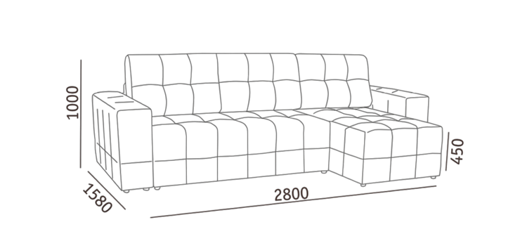 Угловой диван с оттоманкой Реал ДУ в Тамбове - изображение 5