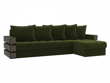 Угловой диван Венеция, Зеленый (микровельвет) в Тамбове