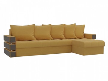 Угловой диван Венеция, Желтый (микровельвет) в Тамбове