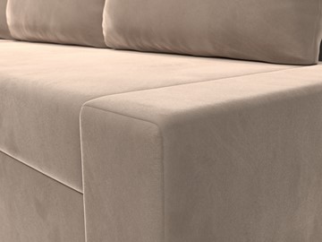 Угловой диван для гостиной Версаль, Бежевый/Коричневый (велюр) в Тамбове - предосмотр 3