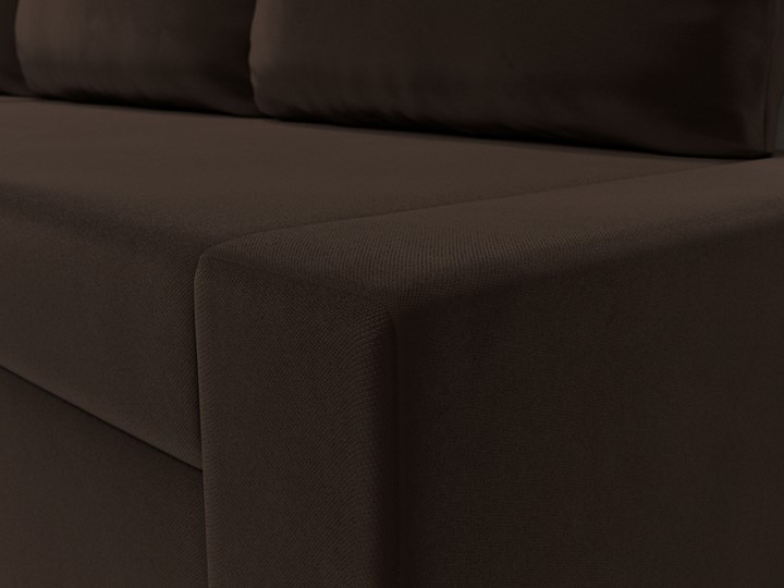 Угловой раскладной диван Версаль, Коричневый/Бежевый (микровельвет) в Тамбове - изображение 3
