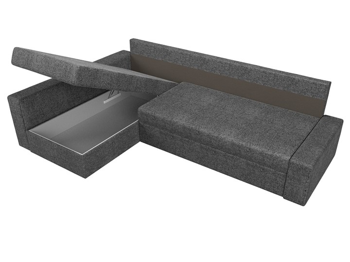 Угловой диван Версаль, Серый/Коричневый (рогожка) в Тамбове - изображение 6