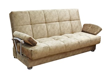 Прямой диван Милана 6 БД с хром. подлокотниками, Боннель в Тамбове