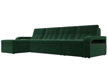 Угловой диван Лига-035 Лонг, Зеленый (Велюр) в Тамбове