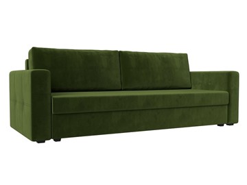 Прямой диван Лига-006, Зеленый (микровельвет) в Тамбове
