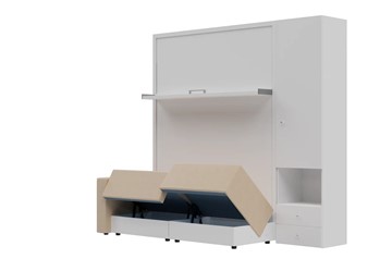Диван Кровать-трансформер Smart (КД 1400+ШП), шкаф правый, левый подлокотник в Тамбове - предосмотр 1