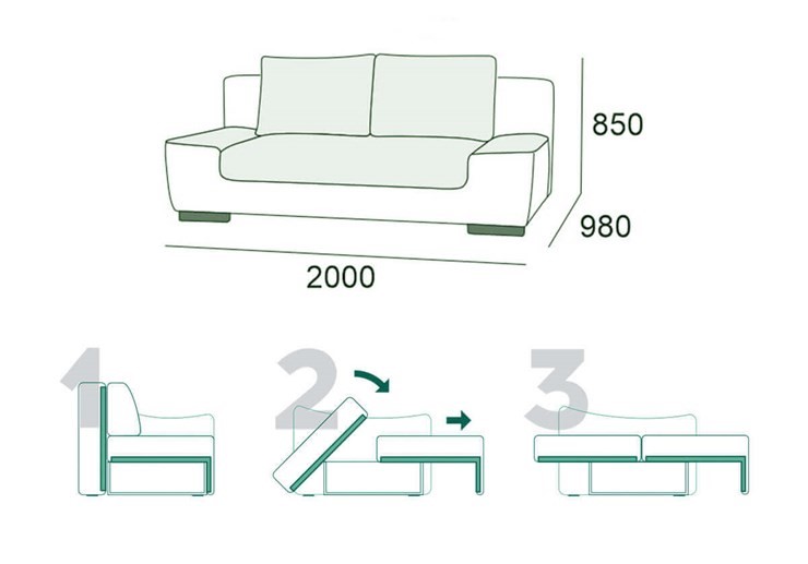 Прямой диван Бостон 3 БД в Тамбове - изображение 14