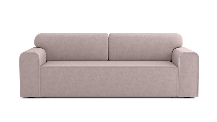 Прямой диван Квентин (еврокнижка), велюр велутто пастельно-розовый 11 в Тамбове - изображение 2