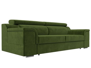Прямой диван Лига-003 НПБ, Зеленый (Микровельвет) в Тамбове