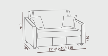 Прямой диван Милан 3 (120) в Тамбове - предосмотр 2