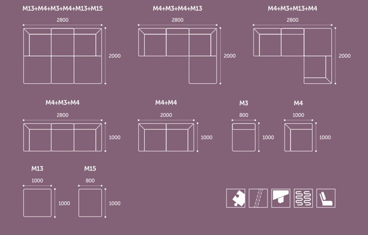 Модульный диван Олимп (м4+м4) в Тамбове - изображение 5