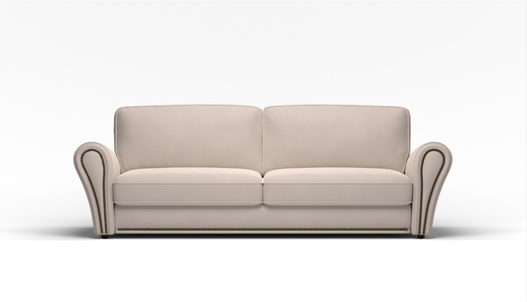 Прямой диван Виктория 2 подушки в Тамбове - изображение 1