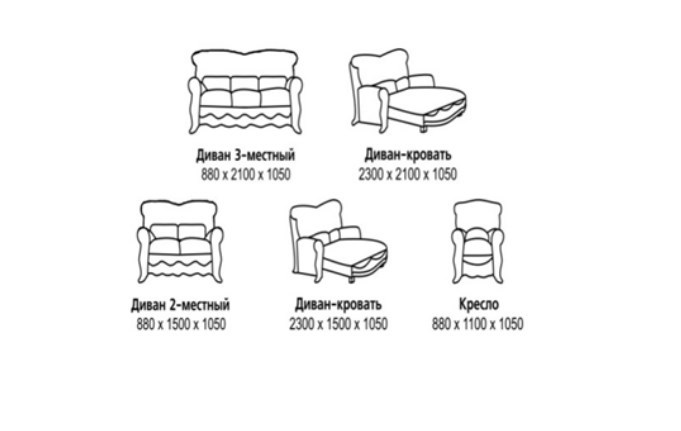 Малый диван Барокко 2, ДМ2 в Тамбове - изображение 4