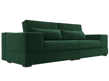 Прямой диван Лига-037, Зеленый (велюр) в Тамбове
