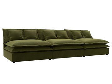 Прямой диван Лига-040 Лонг, Зеленый (Микровельвет) в Тамбове