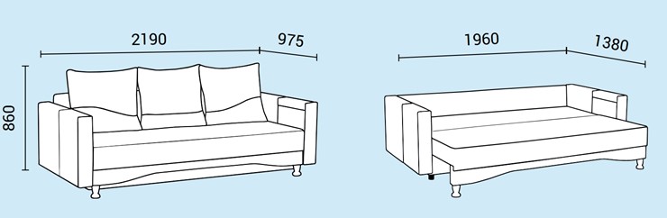 Прямой диван Нео 5 в Тамбове - изображение 4