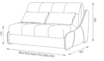 Прямой диван Токио 190 (НПБ) в Тамбове - предосмотр 2