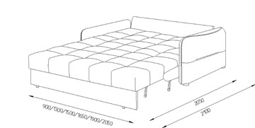 Прямой диван Токио 2 130 (ППУ) в Тамбове - предосмотр 8