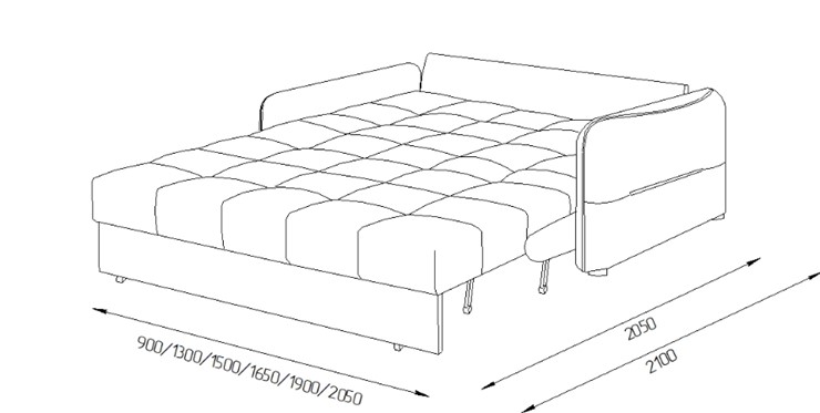 Прямой диван Токио 2 130 (ППУ) в Тамбове - изображение 8