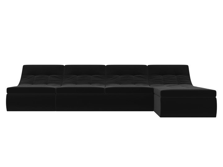Большой модульный диван Холидей, Черный (микровельвет) в Тамбове - изображение 4