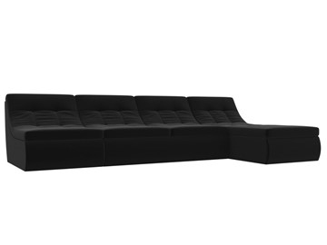 Большой модульный диван Холидей, Черный (микровельвет) в Тамбове