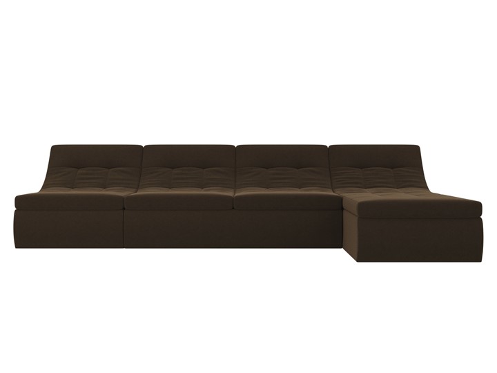 Большой модульный диван Холидей, Коричневый (микровельвет) в Тамбове - изображение 4