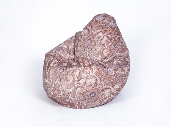 Кресло-мешок Груша большое, велюр принт, далила в Тамбове - изображение