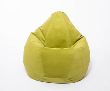 Кресло-мешок Груша малое, велюр однотон, травянное в Тамбове - предосмотр 1